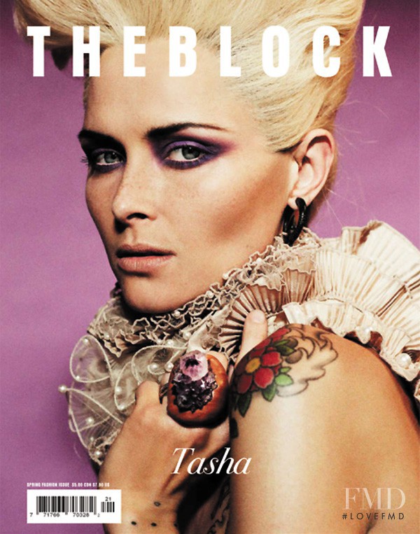 Tasha Tilberg featured on the The Block Magazine cover from March 2010