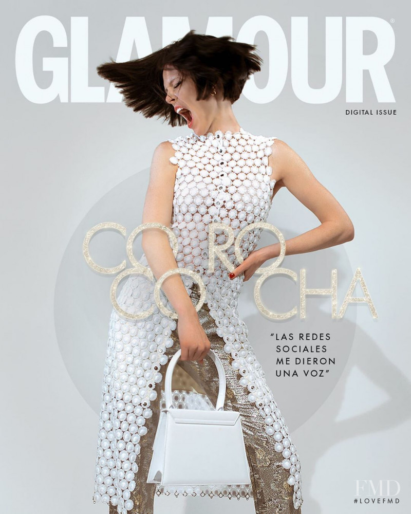 Coco Rocha featured on the Glamour Mexico cover from August 2019