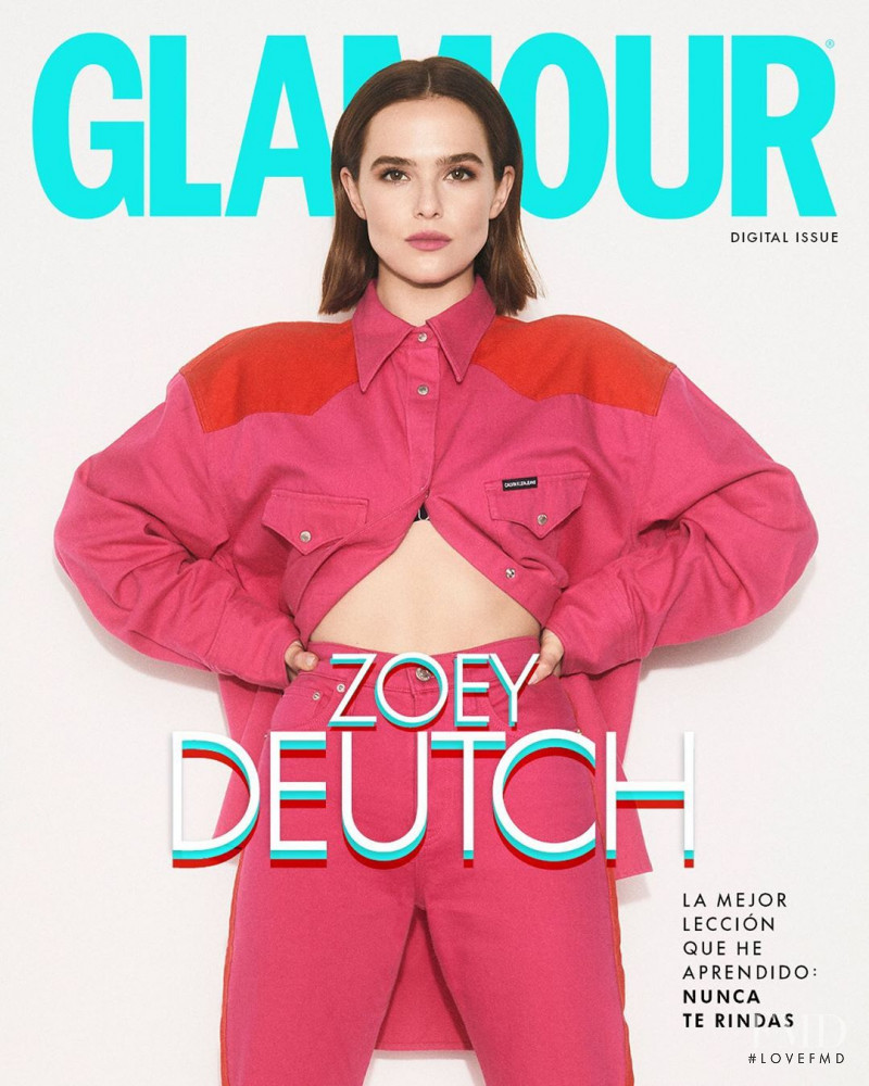 Zoey Deutch featured on the Glamour Mexico cover from September 2019