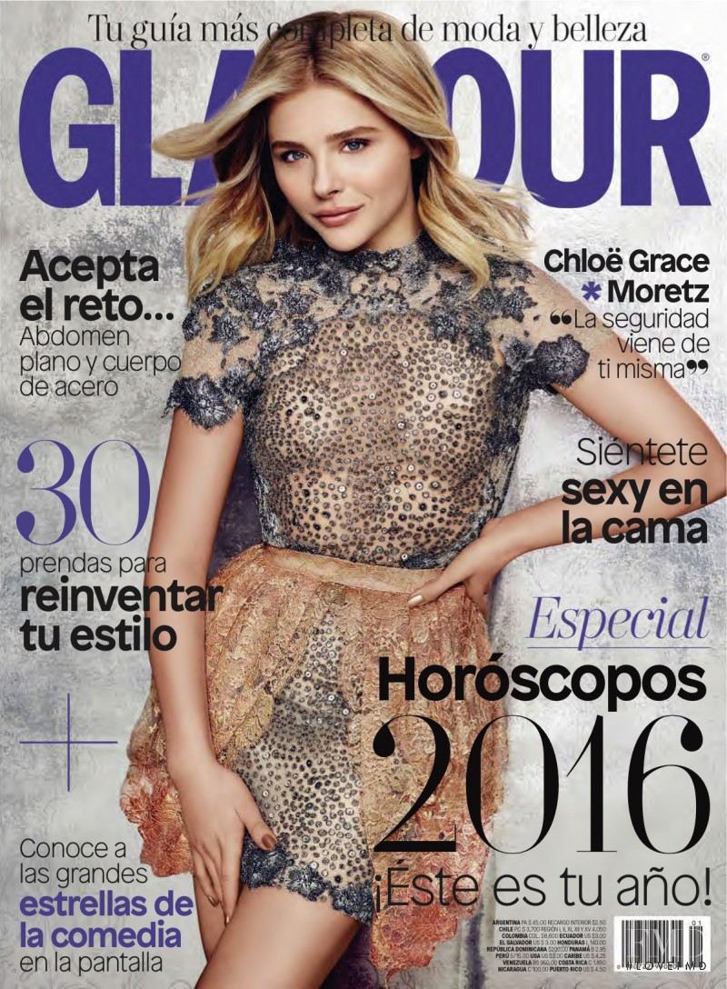  featured on the Glamour Mexico cover from January 2016
