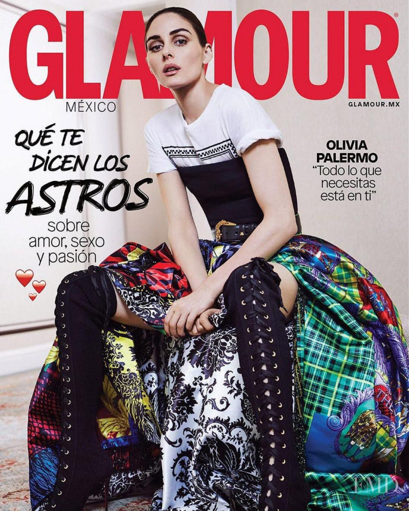 Olivia Palermo featured on the Glamour Mexico cover from August 2018