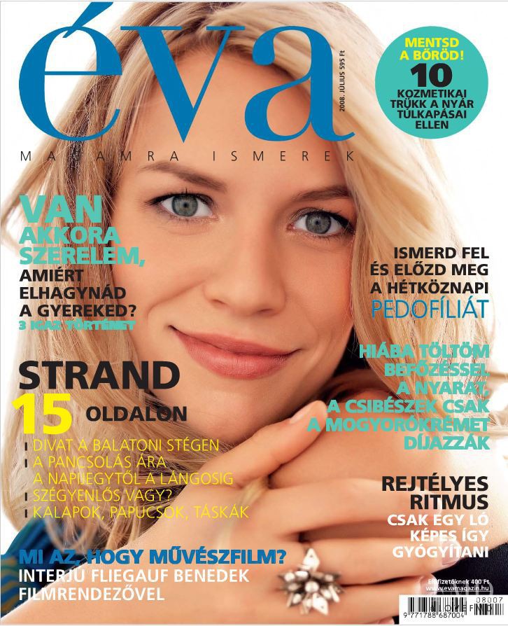  featured on the Éva Hungary cover from July 2008