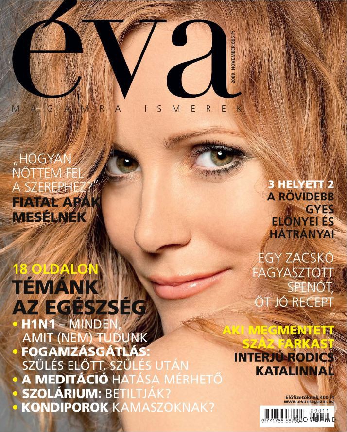  featured on the Éva Hungary cover from November 2009