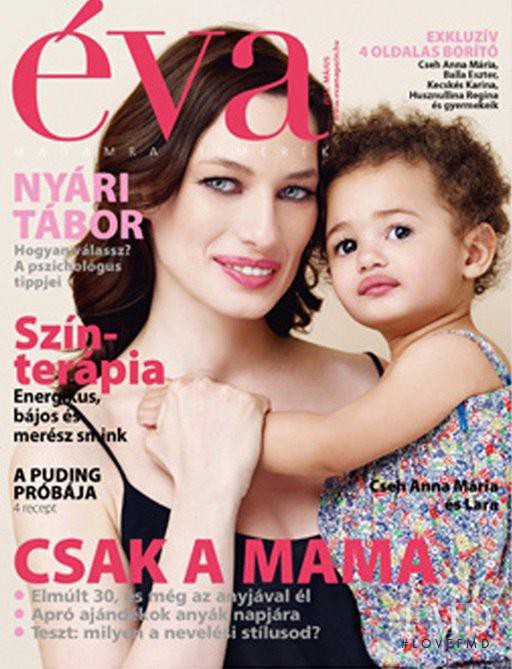 Anna Marie Cseh featured on the Éva Hungary cover from May 2012