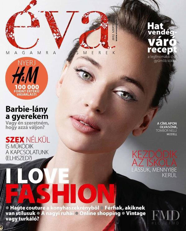 Nelli Gyongyosi featured on the Éva Hungary cover from September 2012