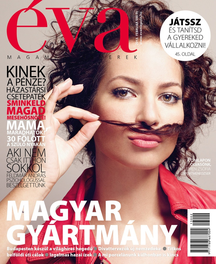  featured on the Éva Hungary cover from February 2013