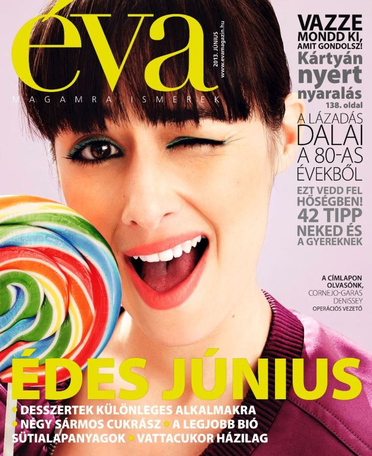  featured on the Éva Hungary cover from June 2013