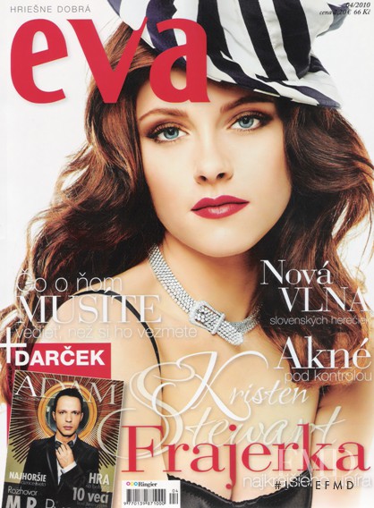 Kristen Stewart featured on the Éva Slovakia cover from April 2010