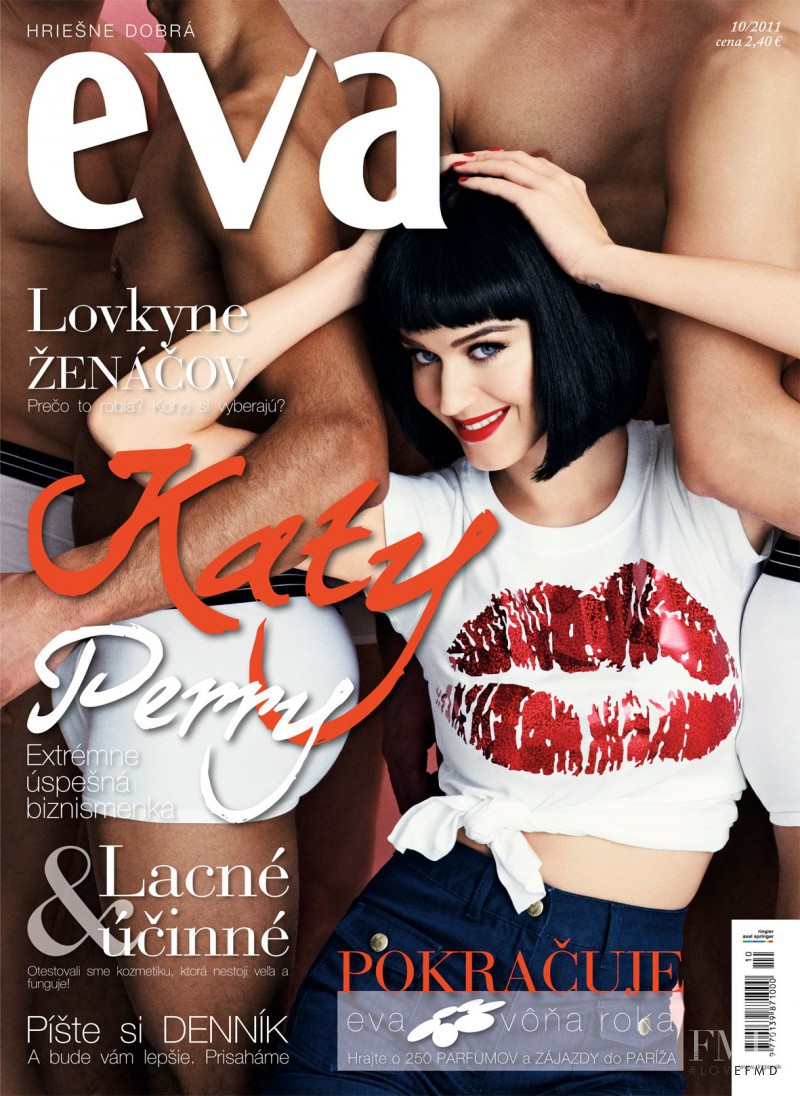Katy Perry featured on the Éva Slovakia cover from October 2011