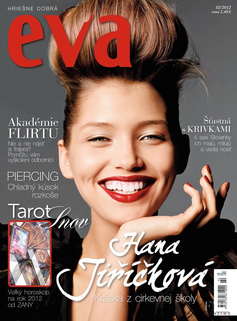 Hana Jirickova featured on the Éva Slovakia cover from February 2012