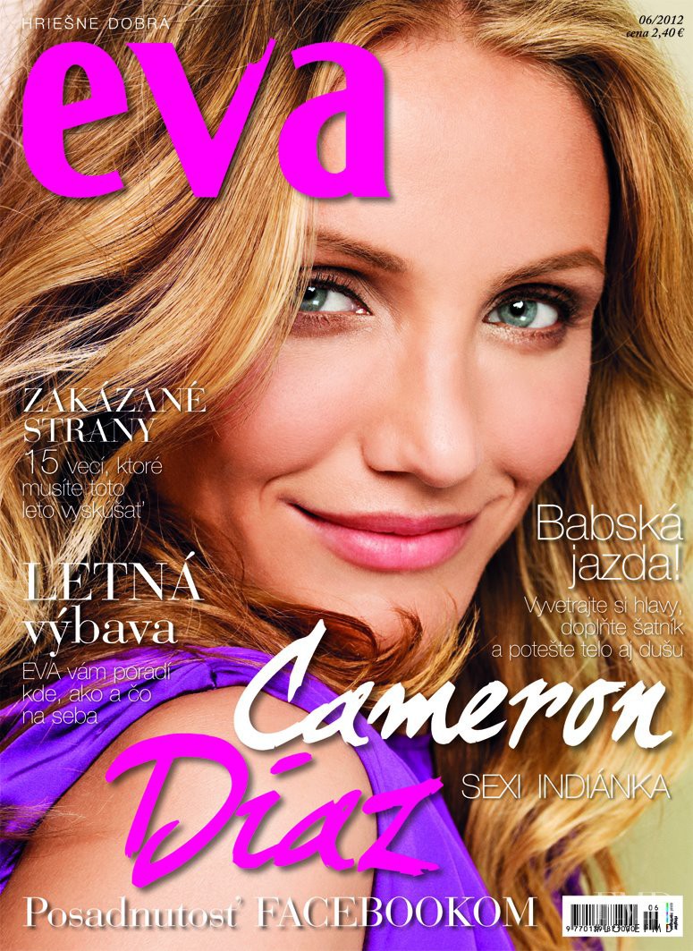 Cameron Diaz featured on the Éva Slovakia cover from June 2012