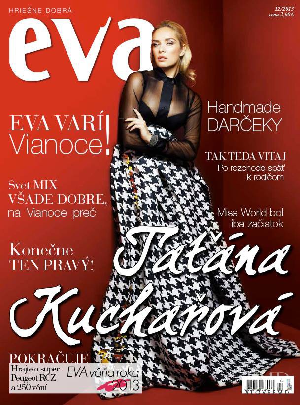 Tatana Kucharova featured on the Éva Slovakia cover from December 2013