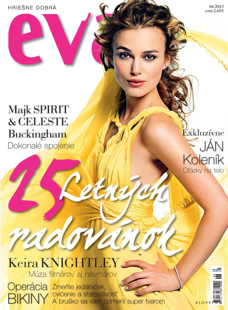 Keira Knightley featured on the Éva Slovakia cover from June 2013