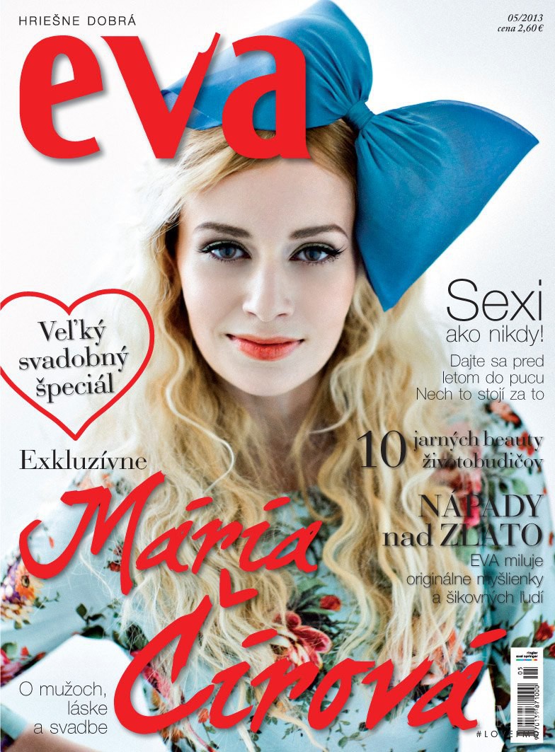 María Cirova featured on the Éva Slovakia cover from May 2013