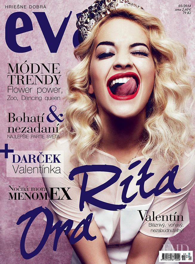 Rita Ora featured on the Éva Slovakia cover from March 2014