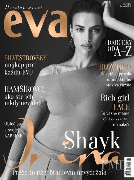 Irina Shayk featured on the Éva Slovakia cover from January 2020
