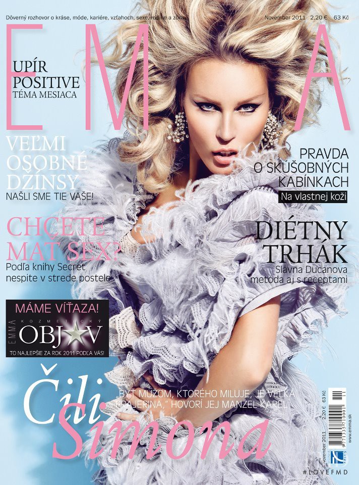 Simona Krainova featured on the EMMA Slovakia cover from November 2011