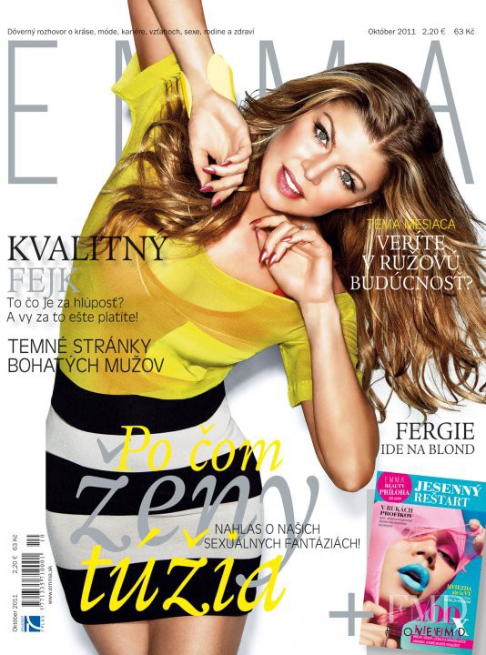 Fergie featured on the EMMA Slovakia cover from October 2011