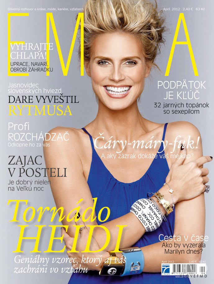 Heidi Klum featured on the EMMA Slovakia cover from April 2012