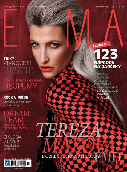 Tereza Maxová featured on the EMMA Slovakia cover from December 2012