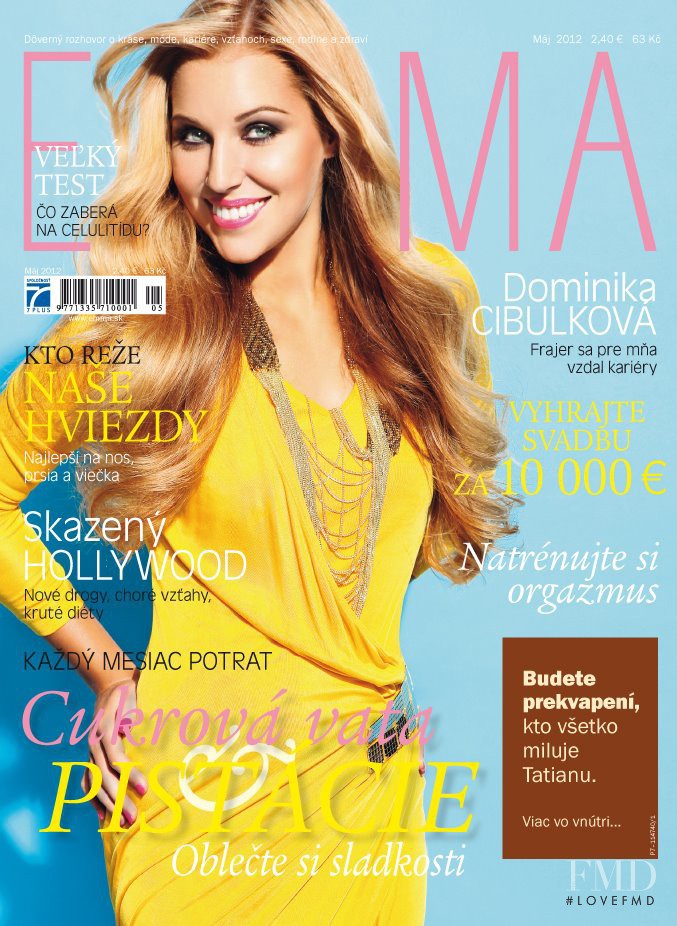 Dominika Cibulková featured on the EMMA Slovakia cover from May 2012