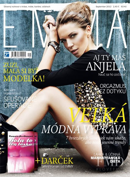 Zuzana Smatanová featured on the EMMA Slovakia cover from September 2012