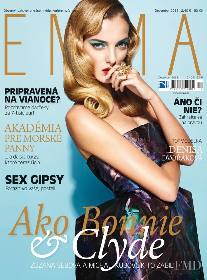 Denisa Dvorakova featured on the EMMA Slovakia cover from December 2013