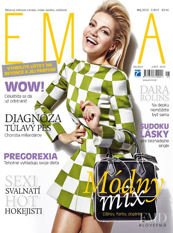 Dara Rolins featured on the EMMA Slovakia cover from May 2013