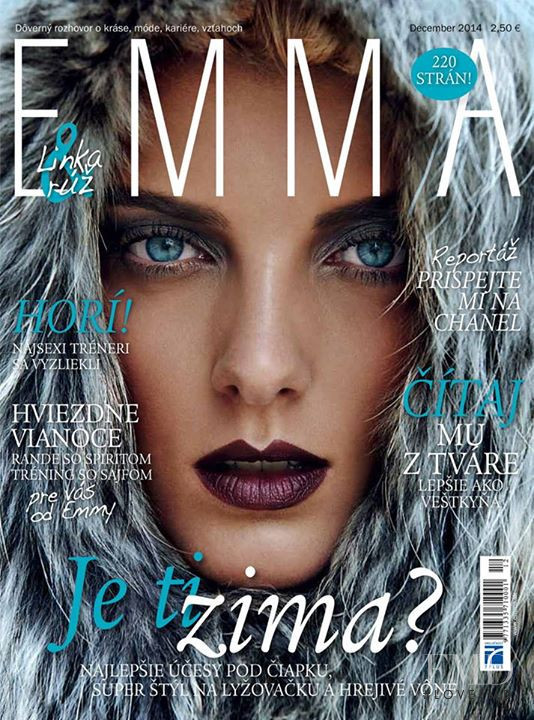 Denisa Dvorakova featured on the EMMA Slovakia cover from December 2014