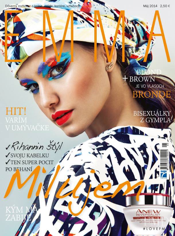 Barbara Istvanova featured on the EMMA Slovakia cover from May 2014