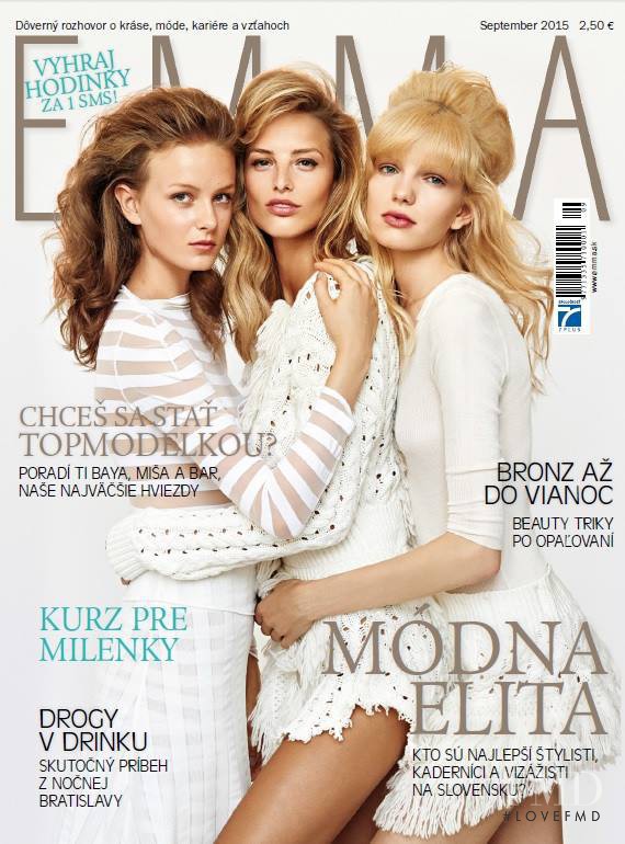 Michaela Kocianova, Barbora Bruskova featured on the EMMA Slovakia cover from September 2015