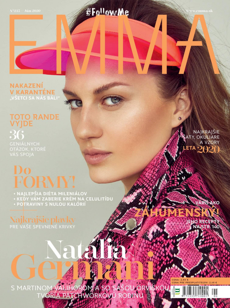 Natalia Germani featured on the EMMA Slovakia cover from June 2020