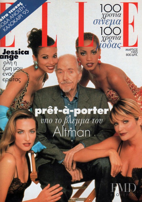 Tara Leon, Robert Altman featured on the Elle Greece cover from March 1995