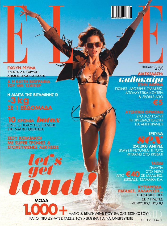  featured on the Elle Greece cover from September 2012