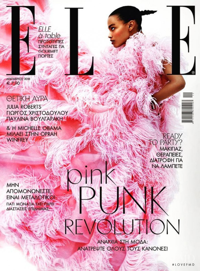  featured on the Elle Greece cover from December 2018