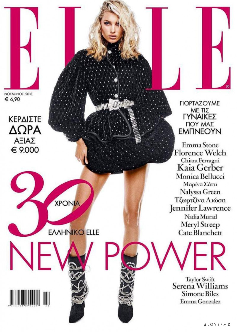  featured on the Elle Greece cover from November 2018