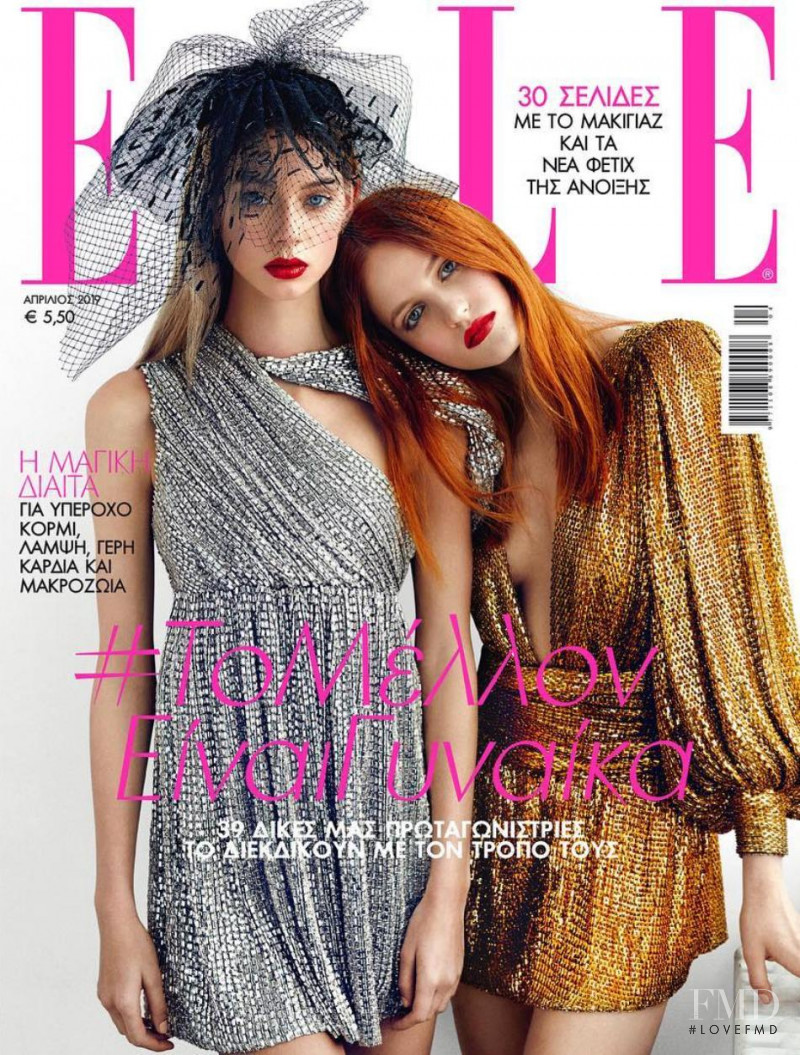  featured on the Elle Greece cover from April 2019