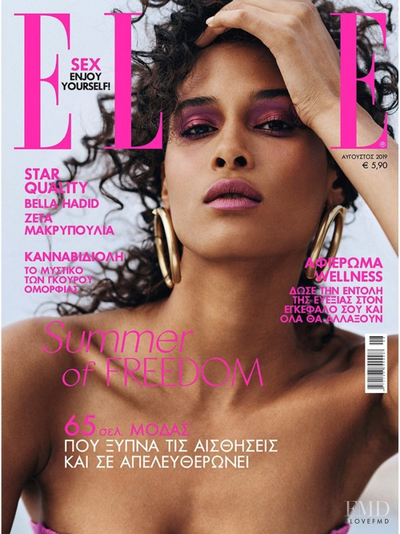  featured on the Elle Greece cover from August 2019