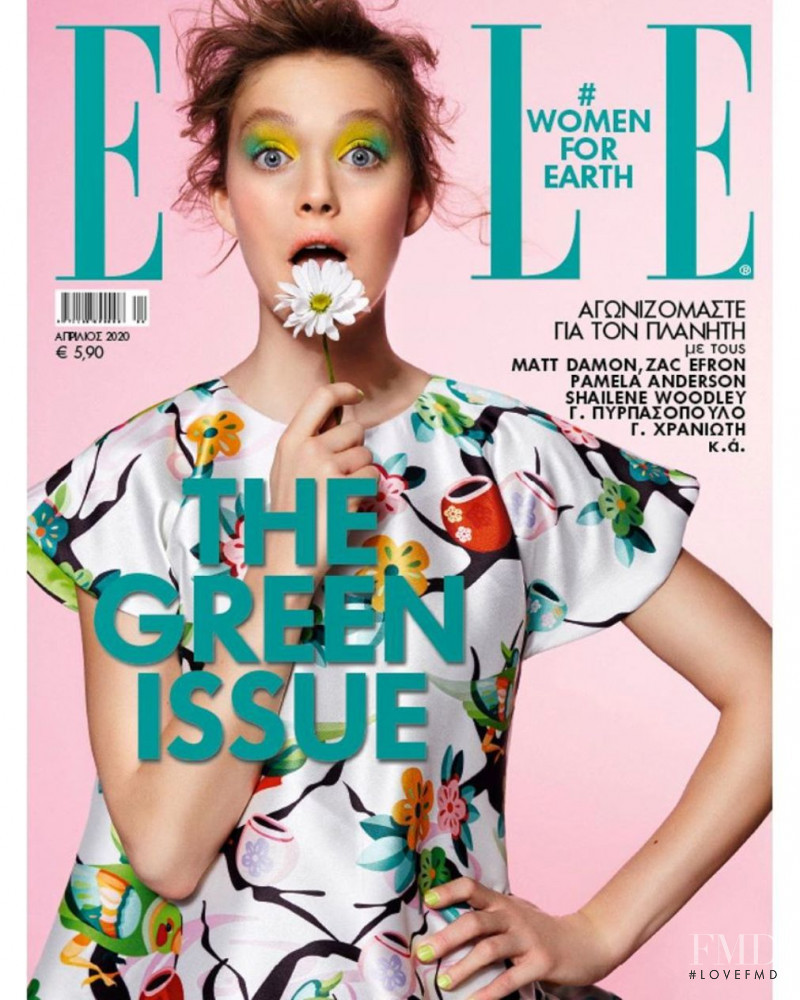 featured on the Elle Greece cover from April 2020