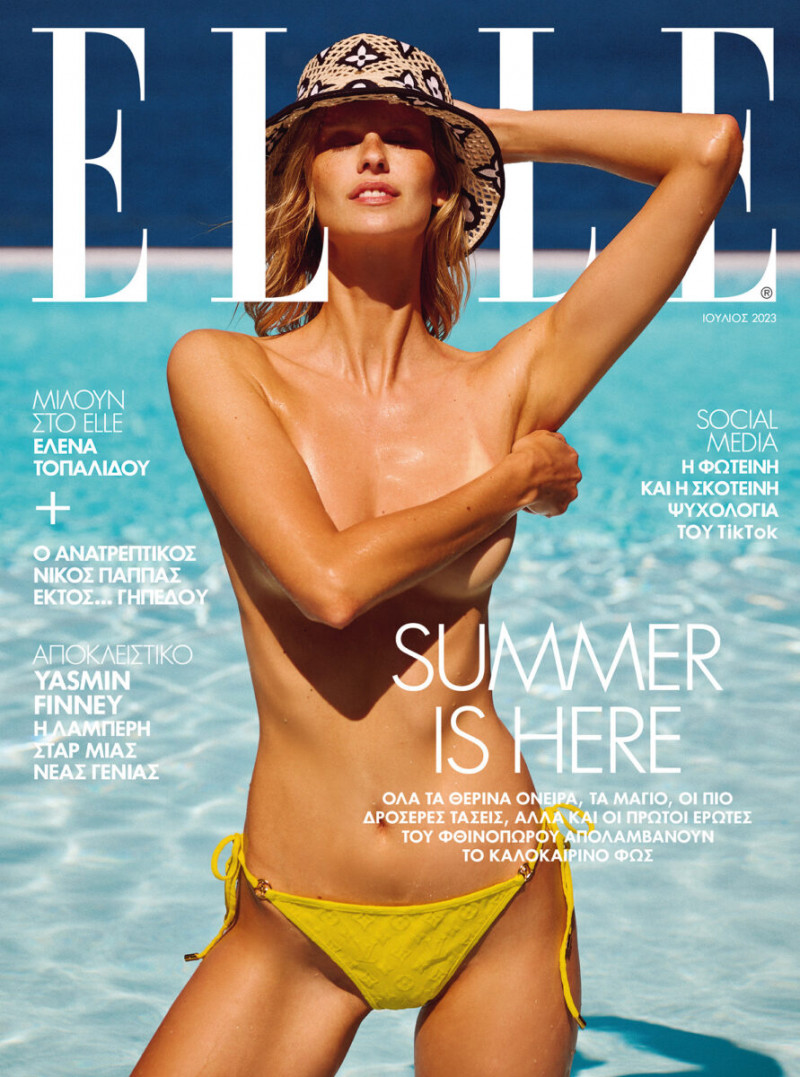 Mariina Keskitalo featured on the Elle Greece cover from July 2023