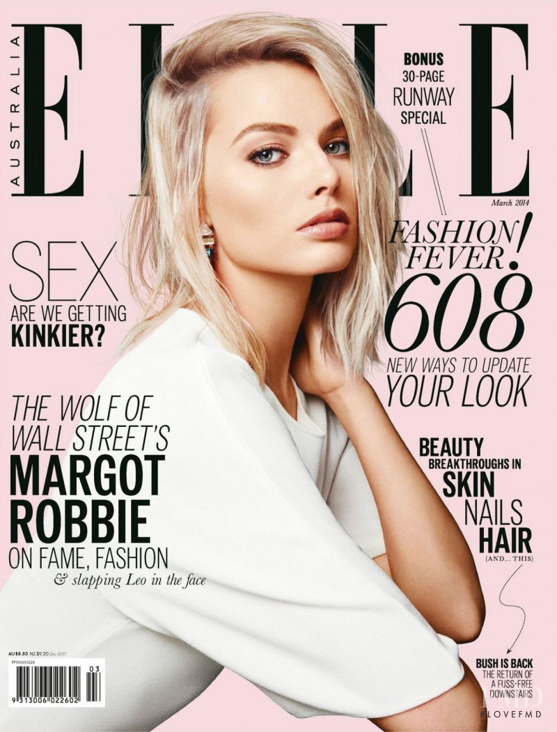 Margot Robbie featured on the Elle Australia cover from March 2014