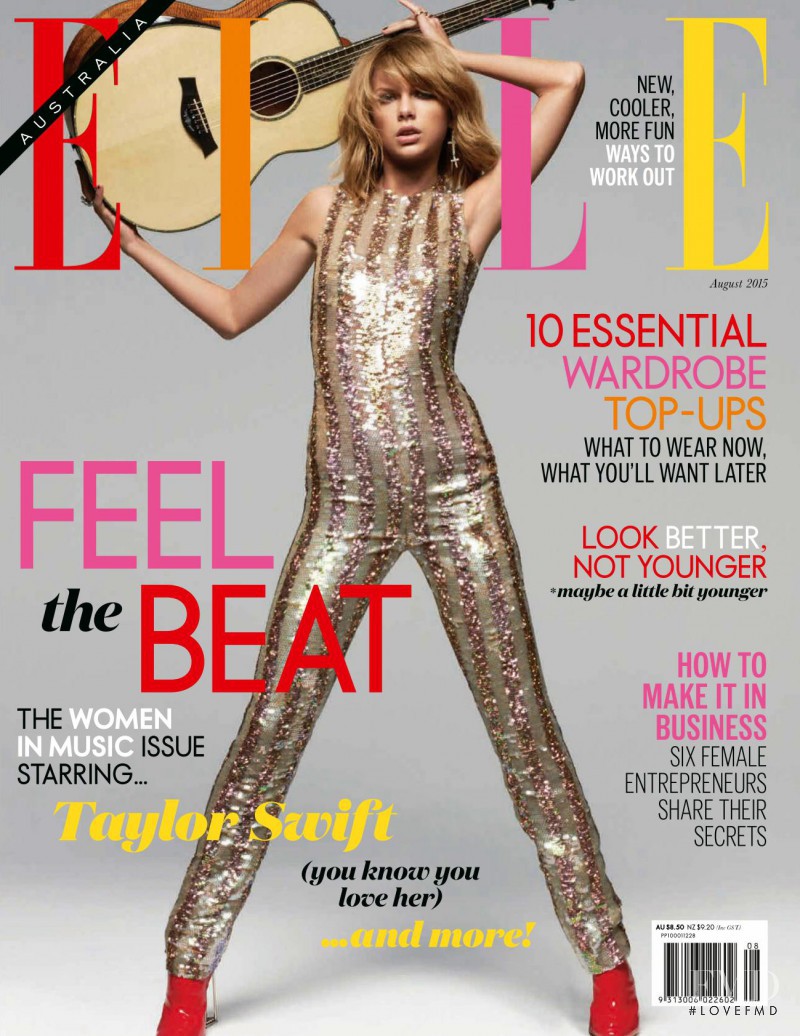 Taylor Swift featured on the Elle Australia cover from August 2015