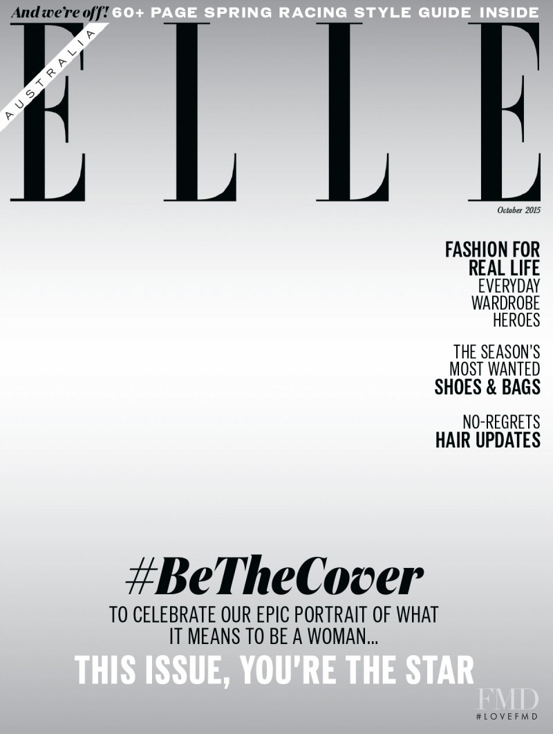  featured on the Elle Australia cover from October 2015