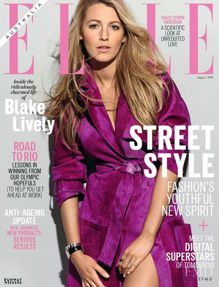 Blake Lively featured on the Elle Australia cover from August 2016