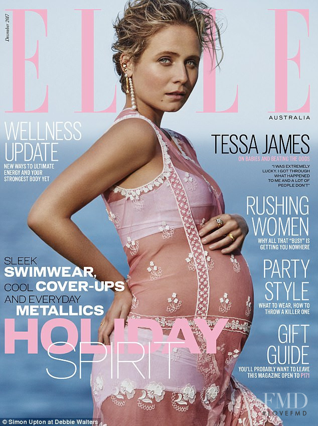  Tessa James featured on the Elle Australia cover from December 2017