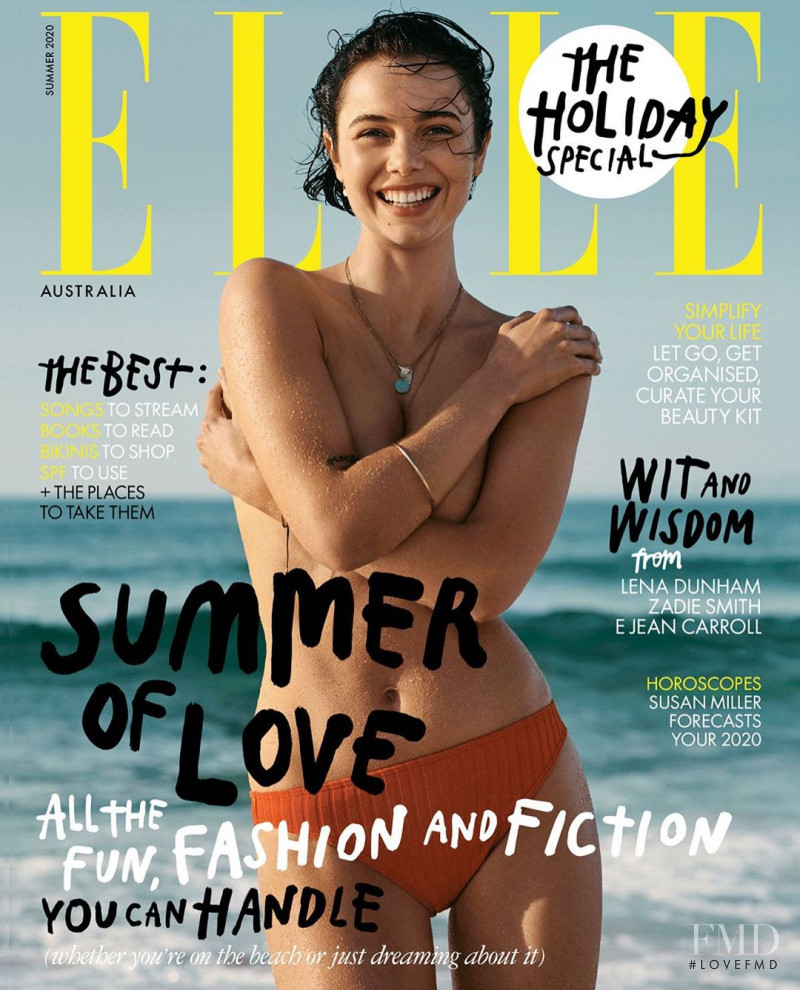 Emma Boyd featured on the Elle Australia cover from December 2019