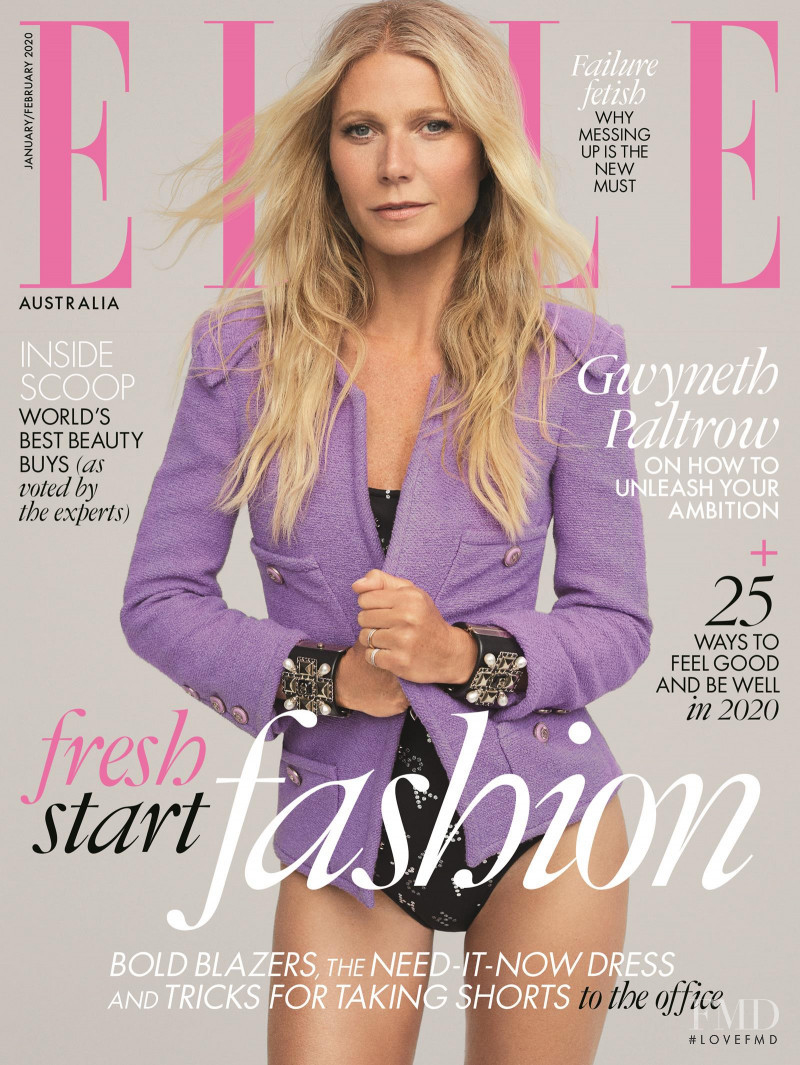 Gwyneth Paltrow featured on the Elle Australia cover from January 2020