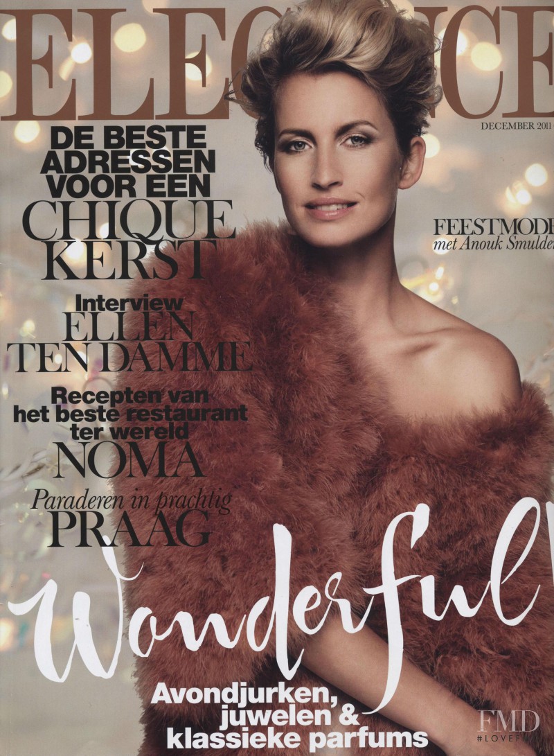 Anouk Voorveld featured on the Elegance Netherlands cover from December 2011
