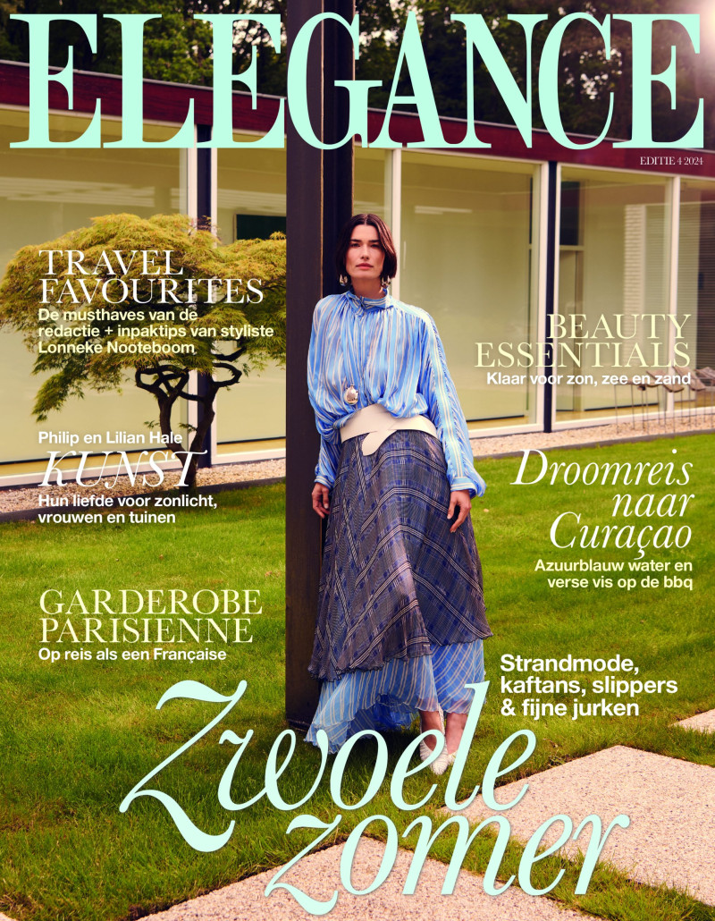 Lizelot Rippen featured on the Elegance Netherlands cover from July 2024