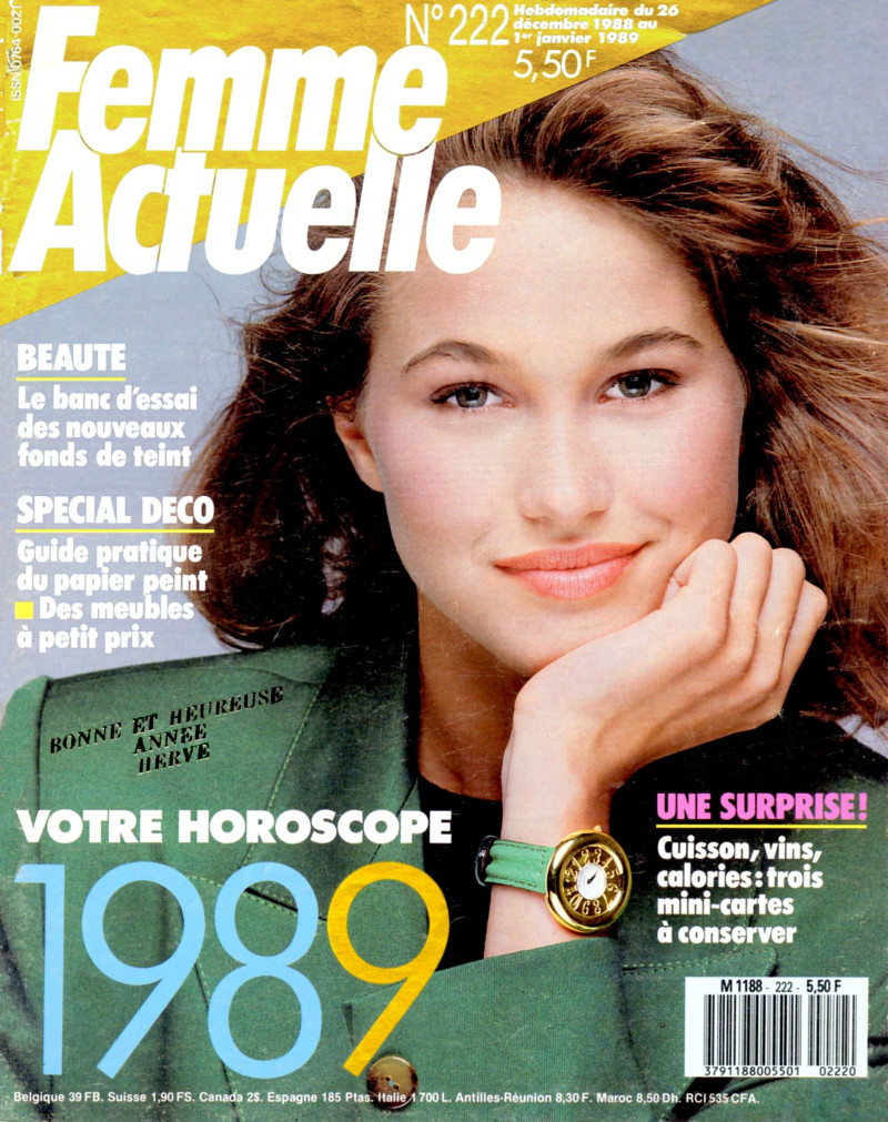  featured on the Femme Actuelle cover from December 1988